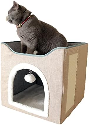 Kuće za mačke za zatvorene mačke,kreveti za mačke,pećinski krevet za mačke u zatvorenom prostoru,sa mačjim stubom