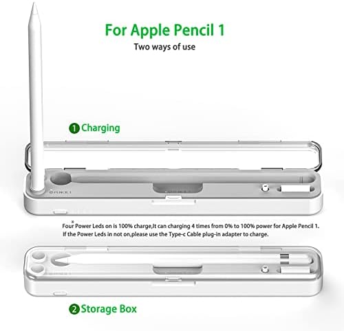 Magnetska bežična futrola Kompatibilna sa olovkom 2. generacije i 1ST, priključak za punjač za iPad Stylus