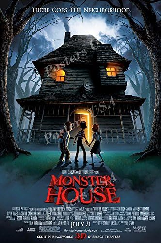 Posteri SAD Monster House sjajni filmski Poster-FIL923 )