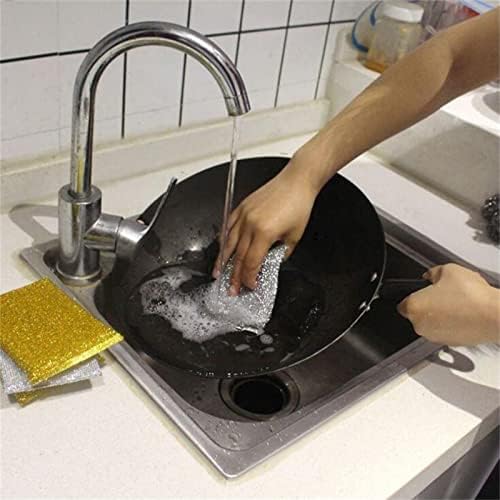 Wipe za pranje posuđa Srebrna spužva obrišite dvostrano četkicu od krpe od krpe od stotine čišćenja