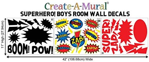 Superheroj dječaci Sobe Zidne naljepnice Dekor naljepnice Tinejdžerski ukrasi za spavaću sobu