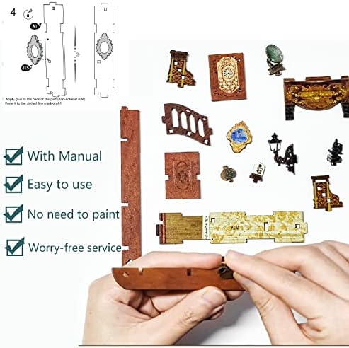 Book Nook Kit, DIY Booknook Stand minijaturni komplet polica umetak 3d drvena Puzzle Bookend Decor Alley sa