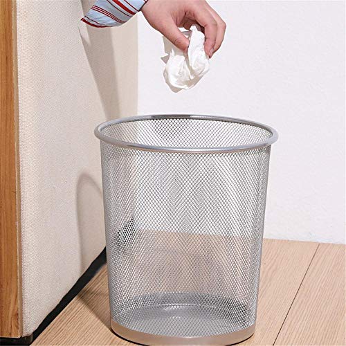 Lodly Trash Can, metalna mreža okrugla kante za smeće Kancelarija za papir Kuhinja Kuhinjski ured za smeće
