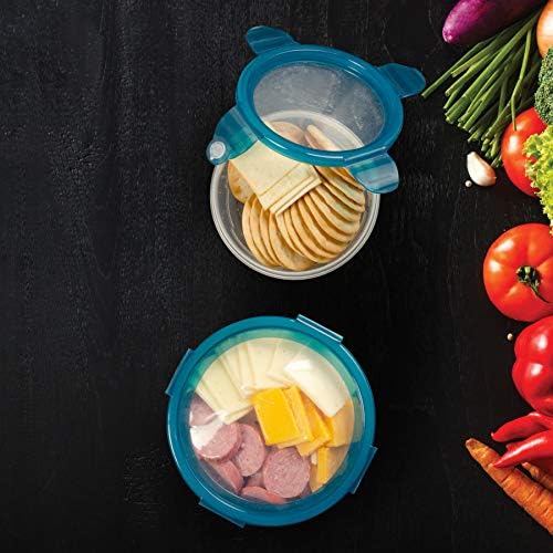Handy Gourmet Flexi-Top kontejneri za višekratnu upotrebu, BPA free-Round, Set od 2 komada