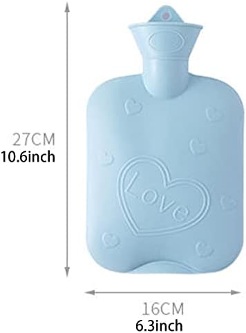 Premium klasična PVC vreća za toplu vodu za višekratnu upotrebu za toplu vodu za vruću kompresiju, grijač za stopala za ruke,ublažavanje bolova u ramenu za vrat, za žene