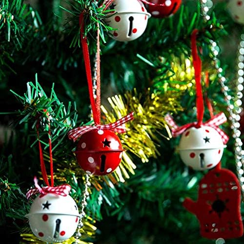 Prettyzoom 12pcs Xmas Bell Dekors Odmorsko dekorativni privjesci za zvono Iron Bell Privjesci za božićnu unutrašnju zabavu na otvorenom