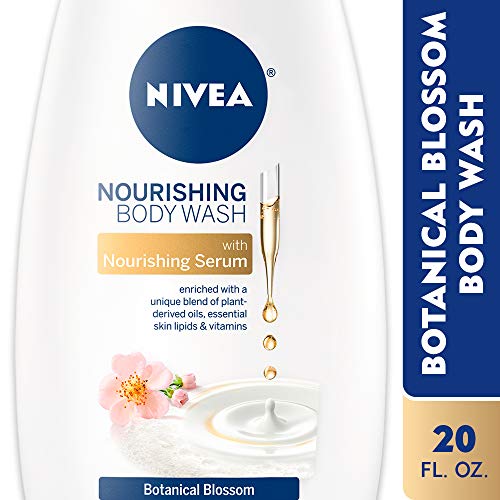 NIVEA hranljiva Botanička Blossom za pranje tijela, 20 Fl oz
