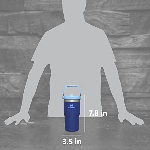 Stanley Iceflow čaša od nerđajućeg čelika sa slamkom, vakum izolovana boca za vodu za dom,