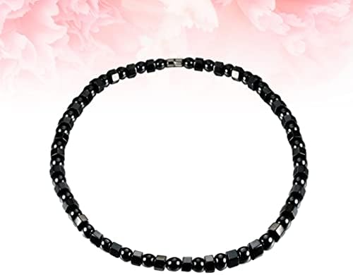 Beavorty Obsidian Ogrlica magnetska crna ogrlica: Hematitni lanac vrata modni magnetni poklon za krvne