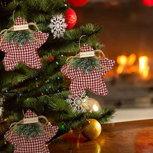 Balsam Garland 15cm Božićno drvce Pet šiljasti zvjezdani dekorativni ukras privjesak božićnjak Privjesak Privjesak Božić Center Member Garland 3 Foot