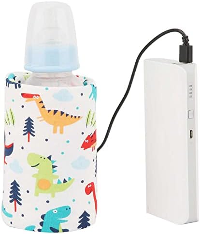 GOTOTOP torba za grejanje flaša, kutija za grejanje flaša grejač za mleko, prenosiva torba za hlađenje sa USB priključkom za punjenje za negu beba