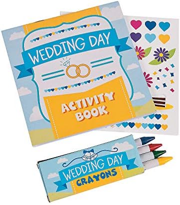 Dan vjenčanja Kids Aktivnost Knjige sa naljepnicama i bojice dječjeg stola, vjenčanice