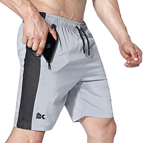 Brokig muns apex atletski kratke hlače sa džepovima sa zatvaračem, zborni sportovi Cool Fit Wile Gym