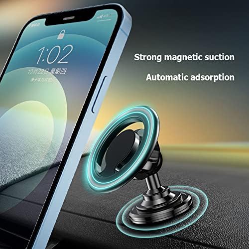 Sikiwind kompatibilan za magsafe auto nosač [16 jakih magneta] Magnetni nosač telefona za automobil, besplatni nosač automobila za iPhone za iPhone za iPhone Car Fit za iPhone 14 13 12 pro max plus mini