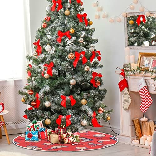 Božićni snjegović Santa Claus Christmas Drvo suknja 36inch Početna Dekor za Xmas Tree Suknje Mat za božićne