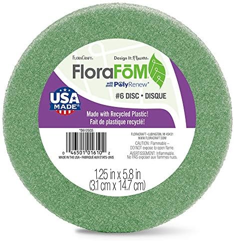FloraCraft FloraFōM disk 1,25 inča x 5,8 inča zeleno