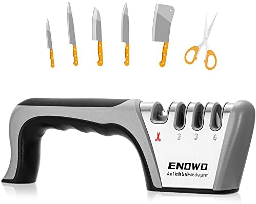 enowo Premium Oštrilice za noževe,4 faze kuhinjski noževi oštrilica pomaže u popravci, obnovi & poljski