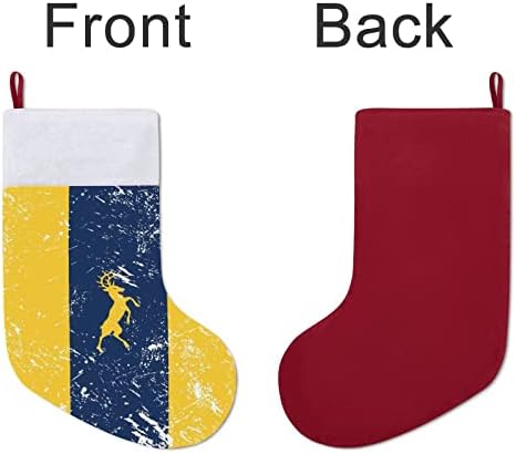 Michigan State Flog Božićna čarapa Viseće čarape Ispis Xmas Tree Kamin Dekoracije