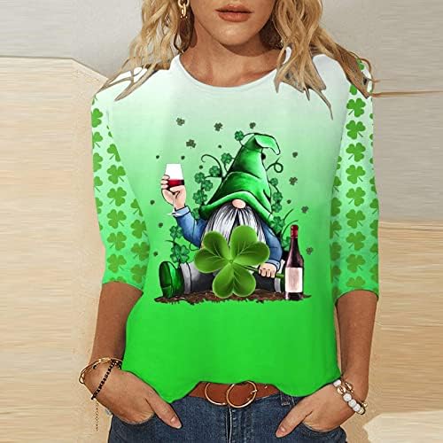 3/4 rukav 2023 odjeća modna posada vrat pamuk grafički salon labav fit bluza majica za žensko Ljeto jesen