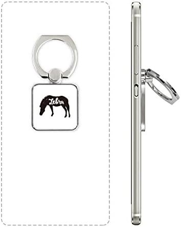 Pinto crno-bijeli životinjski kvadratni držač zvona za mobitel nosač nosača univerzalni poklon podrške