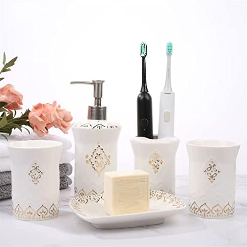 BKDFD europski stil keramičke kupaonice petodijelni set za ispiranje za zube za zube četkice