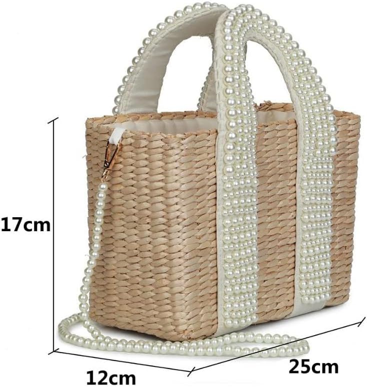 N / A Summer Pearl ručno tkanina Boemska putovanja TOVNA TORBA Prijenosna dijagonalna dvostruka torba za ukrašavanje