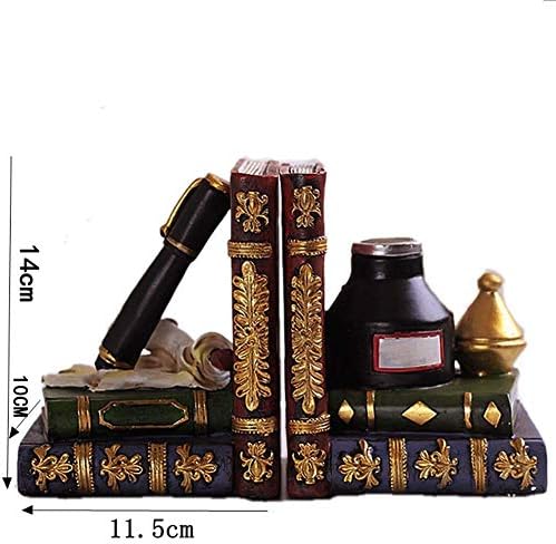 Liushi dekorativni teški držači za knjige, Kreativni namještaj kancelarijski stolni umjetnički namještaj pokloni nastavnika 12 10 14.5 CM