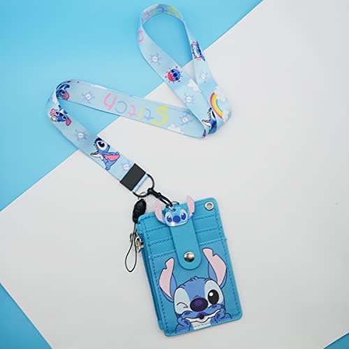 Stitch slatka značka kartica držač sa Lanyard, ID kreditna kartica držač torbica torbica sa Lanyard