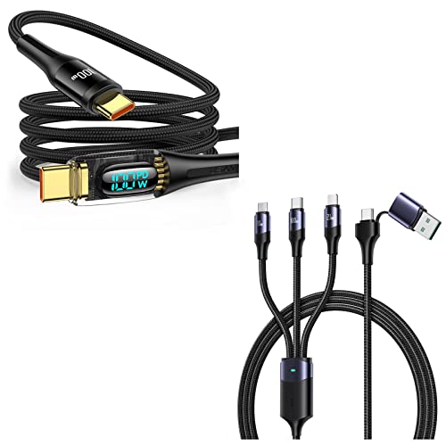 Yousamss 100W 3 u 1 kabl za punjenje + 100W USB C LED kabel za prikaz
