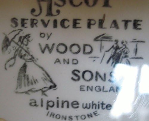 Vintage Wood i sinovi Ironstone Ascot servisna ploča Stari svijet alpska bijela 11