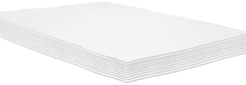 Bijeli Eva pjenasti listovi, 9 x 12 inča, 2 mm debeli rukotvorinski papir za umjetnost i zanat, by Activityya - 10 listova