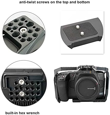 Magicrig BMPCC 6K Pro kavez sa gornjom ručkom samo za Blackmagic Design Džepne kino kamere 6k