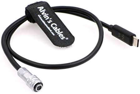 ALVIN-ovi kablovi BMPCC 4K 6K okidač za napajanje USB C TIP-C PD TO WEIPU SF61B / S2 2 PIN za BlackMagic Džepne kino kamere 19.7in / 50cm