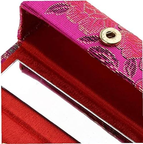 5 komada držač za ruževe sa ogledalom, kineski tradicionalni dizajn cvijeća kutija za držač šminke za usne torbica za nošenje slučajna boja korisna i atraktivna
