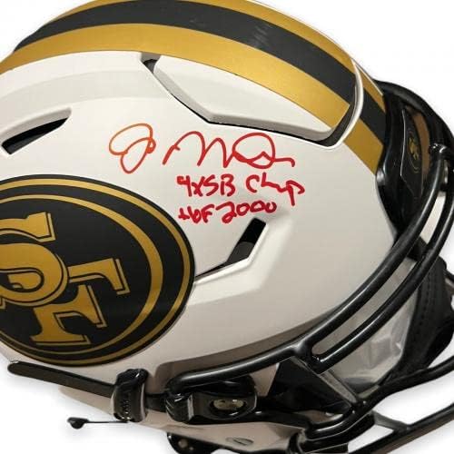 Joe Montana potpisao autograme autentic Speed Flex kaciga natpisi fanatici-autograme NFL kacige