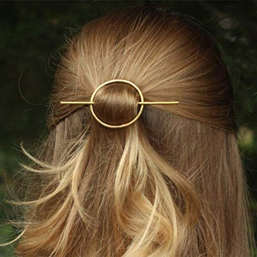 ArtMiss Gold Pribor za kosu minimalistički kopča za kosu Okrugla bareta za žene i djevojke