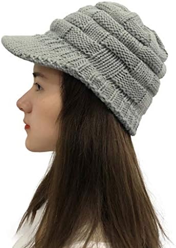 Zimska beantine pletene kape za žene zima topli pleteni šešir Slouchy Beanie Cap Stretch topla lubanje skijaških kapa