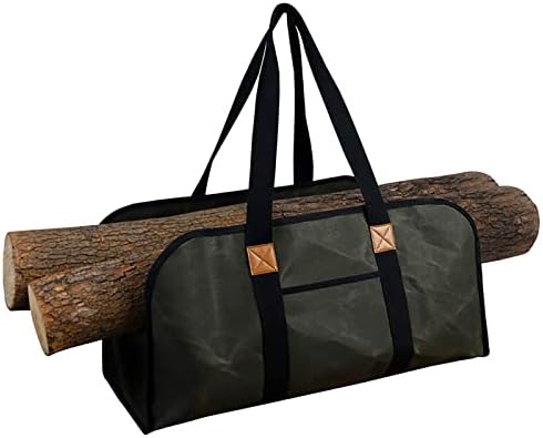 DERCLIVE nosač drva za ogrjev mokra Voštana platnena Prijenosna Drvena torba multifunkcionalna ručna torba za odlaganje