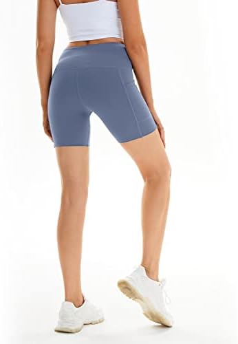 Diashy Women Yoga kratke hlače Visoko struk Biker atletik sa bočnim džepovima Trgovinski trenerke