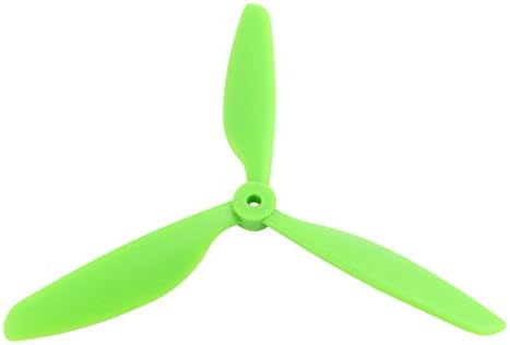 Aexit zelena plastična električna oprema RC avioni propeler vesla 9045 + adapter za osovinu