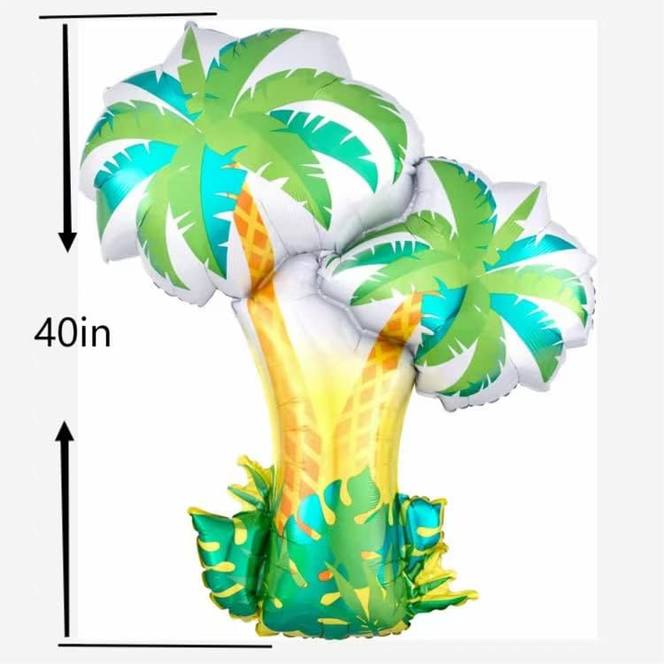 Tropično drevni palmi i kokosov drveni divovski baloni, za havajske Luau Party Summer Teme Dekoracije