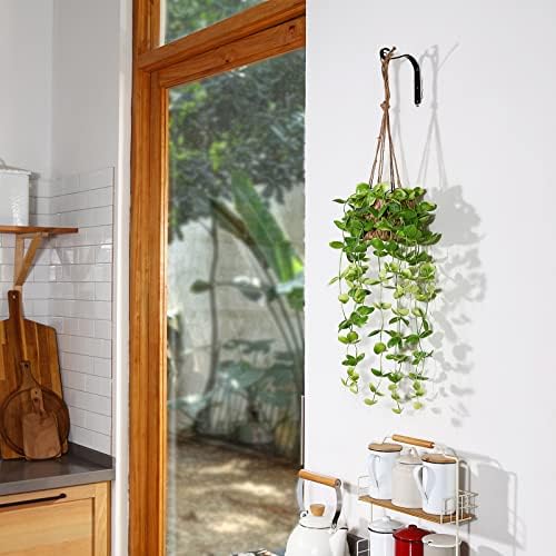Kaziila 3 pakovanje veštačkim visećim biljkama, lažne viseće biljke sa utkanim košarom za postrojenje, plastično zelenilo lažne vinove loze Faux viseće biljke za zidnu kuću balkon