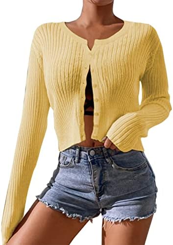 Žene V izrez bez rukava Pleteni prsluk na pulover u stilu pulover