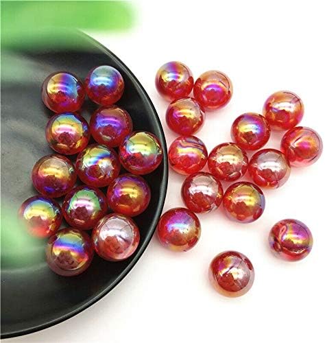 Heeqing ae216 16-19mm crveni titanijum aura elektroplativni kvarcni kristalni sferi kuglice zacjeljivanje kamenca i minerala Crystal