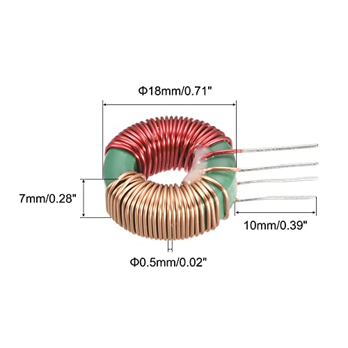 MekCanixity Toroid Induktivna bakrena zavojnica magnetna induktora 10mh 3a za DIY kružni paket od 15