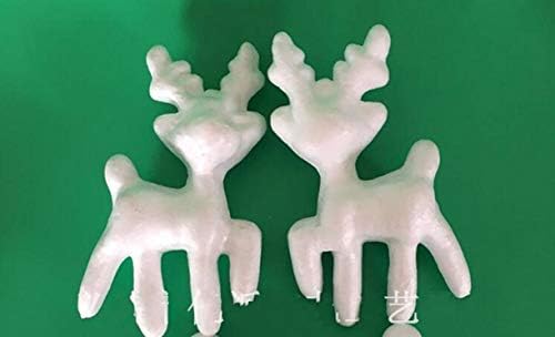 Welliestr 30-pack modeliranje jelena Bijela polistirena pjena stiropora za zanat za diy svadbenu zabavu ukras