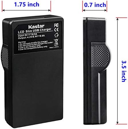 Kastar LCD Slim USB punjač za nik en-el3e, enel3e, en-el3a, en-el3, mh-18, mh-18a i nik d50, d70, d70s, D80, D90, D100, D300, D700 kamere