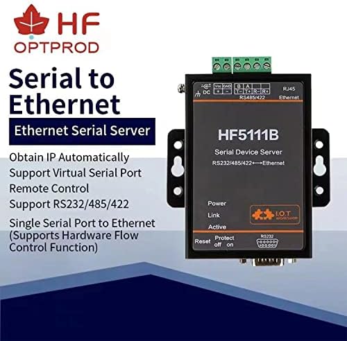 Službeni HF5111B RJ45 RS232 / 485/422 Serijski za Ethernet Besplatan RTOS serijski uređaj za pretvarač serijskih 1 luka