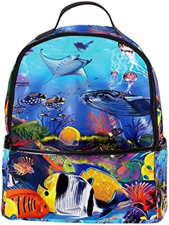 VBFOFBV PUTOVANJE ruksaka, backpack laptop za žene muškarci, modni ruksak, tropska riblja koraljna