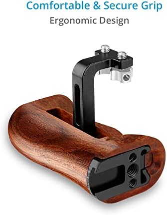 Proimp Snaprig Universal Wood bočna ručka za malu do srednje veličine DSLR kamere | Podesivi dizajn sa udobnim i sigurnim hvataljkama | Za desnu / lijevu upotrebu W kavez za kamere i uređaje